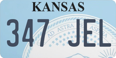 KS license plate 347JEL