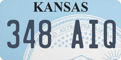 KS license plate 348AIQ