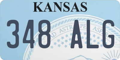 KS license plate 348ALG