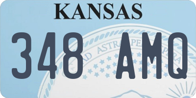 KS license plate 348AMQ
