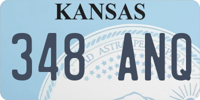 KS license plate 348ANQ