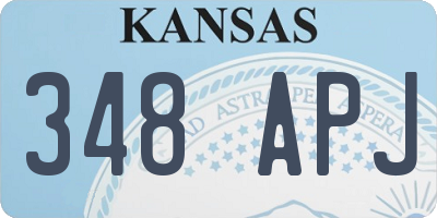 KS license plate 348APJ