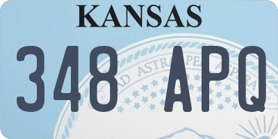 KS license plate 348APQ