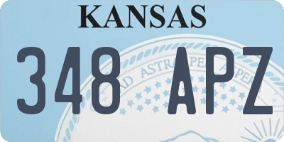KS license plate 348APZ