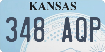 KS license plate 348AQP