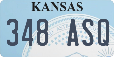 KS license plate 348ASQ