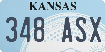 KS license plate 348ASX