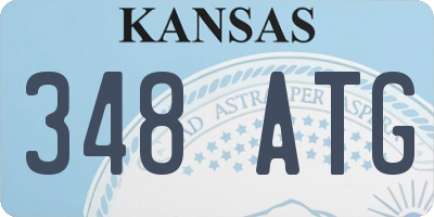 KS license plate 348ATG
