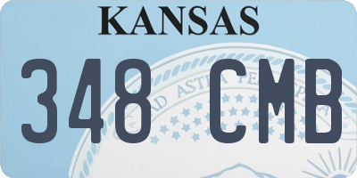 KS license plate 348CMB