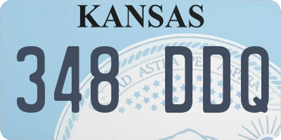 KS license plate 348DDQ