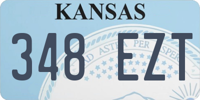 KS license plate 348EZT