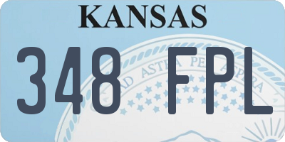 KS license plate 348FPL