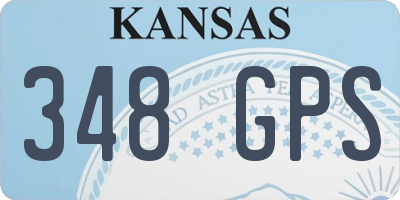KS license plate 348GPS