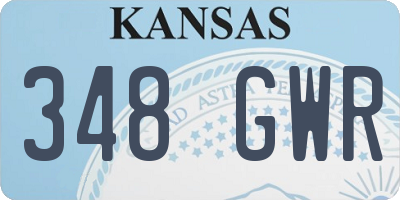 KS license plate 348GWR