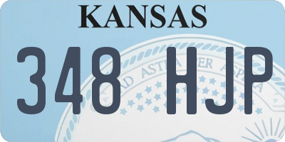 KS license plate 348HJP