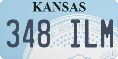 KS license plate 348ILM