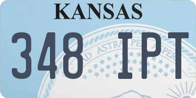KS license plate 348IPT