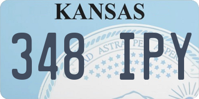 KS license plate 348IPY