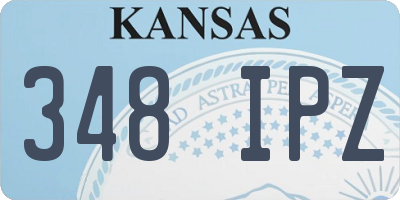 KS license plate 348IPZ