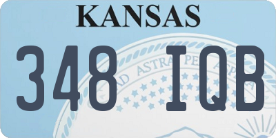 KS license plate 348IQB