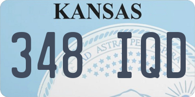 KS license plate 348IQD