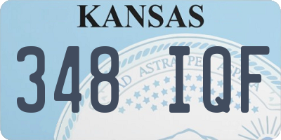 KS license plate 348IQF