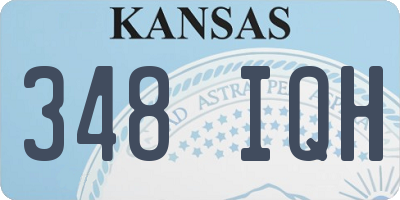 KS license plate 348IQH