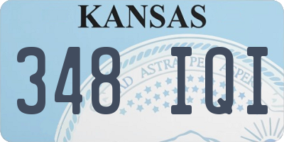 KS license plate 348IQI