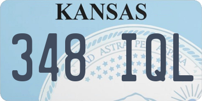 KS license plate 348IQL