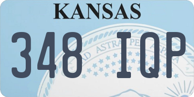 KS license plate 348IQP