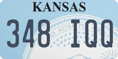 KS license plate 348IQQ