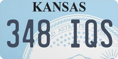 KS license plate 348IQS