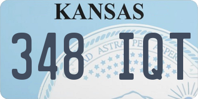 KS license plate 348IQT