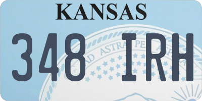 KS license plate 348IRH