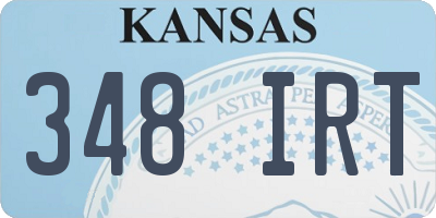 KS license plate 348IRT