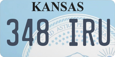 KS license plate 348IRU