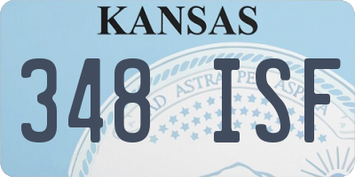 KS license plate 348ISF