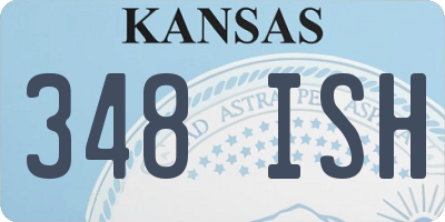 KS license plate 348ISH