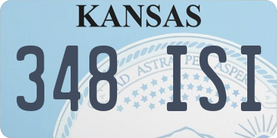 KS license plate 348ISI