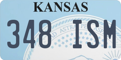 KS license plate 348ISM