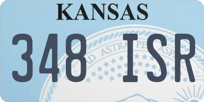 KS license plate 348ISR