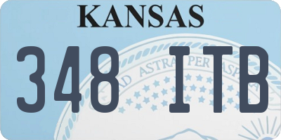 KS license plate 348ITB