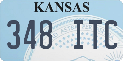KS license plate 348ITC