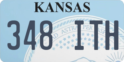 KS license plate 348ITH