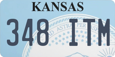 KS license plate 348ITM