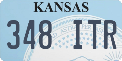 KS license plate 348ITR