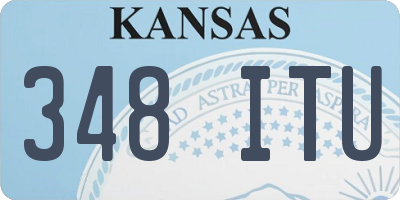 KS license plate 348ITU
