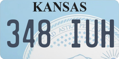 KS license plate 348IUH