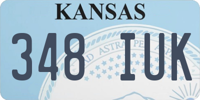 KS license plate 348IUK