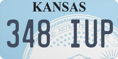 KS license plate 348IUP